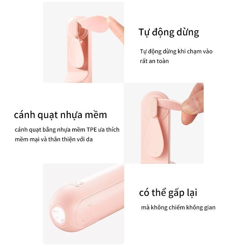 Quạt cầm tay mini 3 in 1 Jisulife F8X 4500mAh Chính Hãng