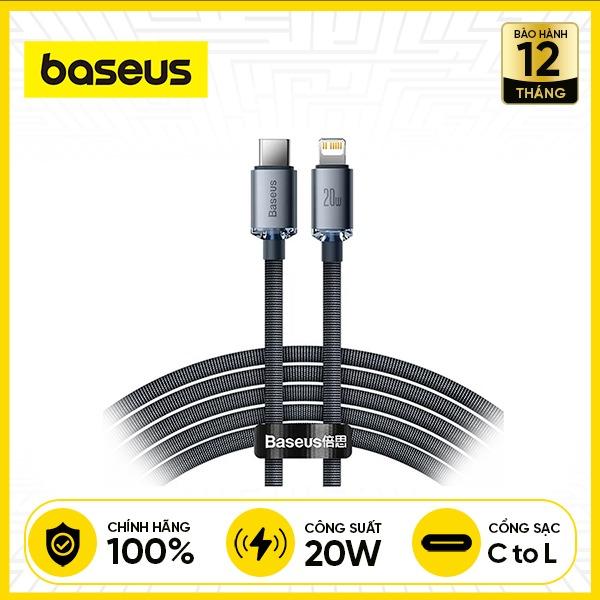 Cáp Sạc BASEUS Crystal Shine USB-C to Lightning 1.2M 20W
