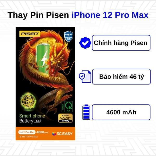 Thay Pin iPhone 12 Pro Max - Chính Hãng Pisen