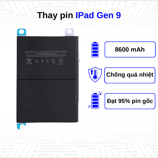Thay pin Ipad Gen 9