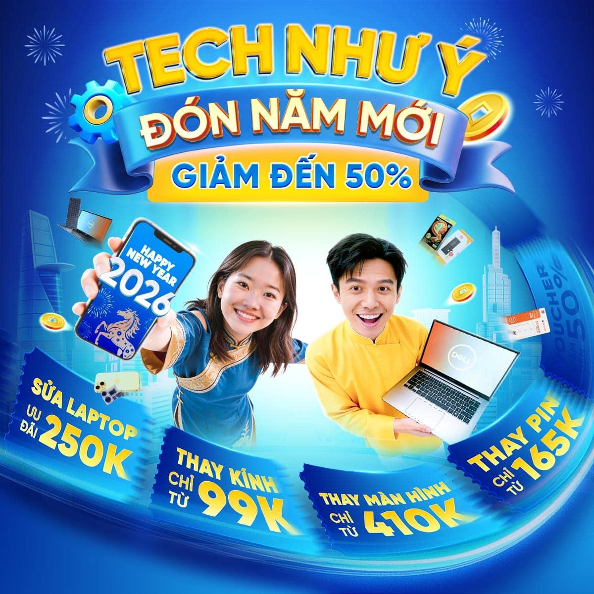 TECH NHƯ Ý - ĐÓN NĂM MỚI