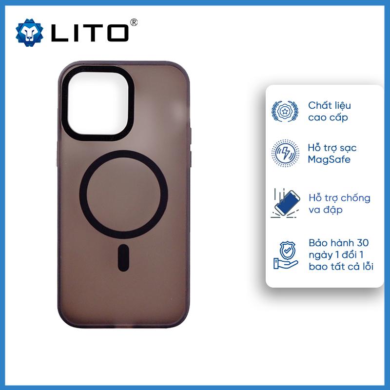 Ốp Lưng Magsafe LITO Nhám Mờ Cho iPhone 16 Pro