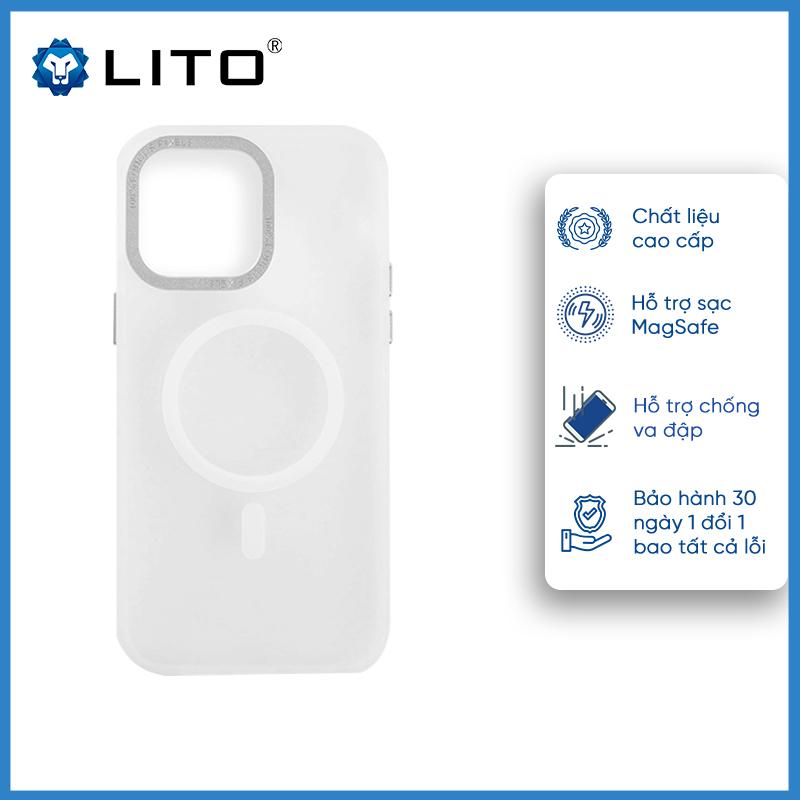 Ốp Lưng Magsafe LITO Nhám Mờ Cho iPhone 16
