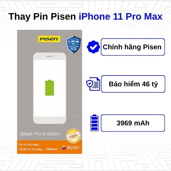 Thay Pin iPhone 11 Pro Max - Chính Hãng Pisen