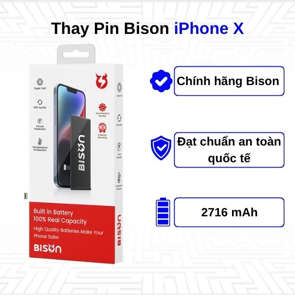 Thay Pin iPhone X - Chính Hãng Bison